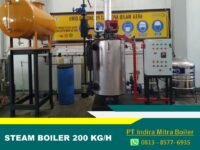 STEAM BOILER VERTIKAL 200 KG-JAM DI INDONESIA