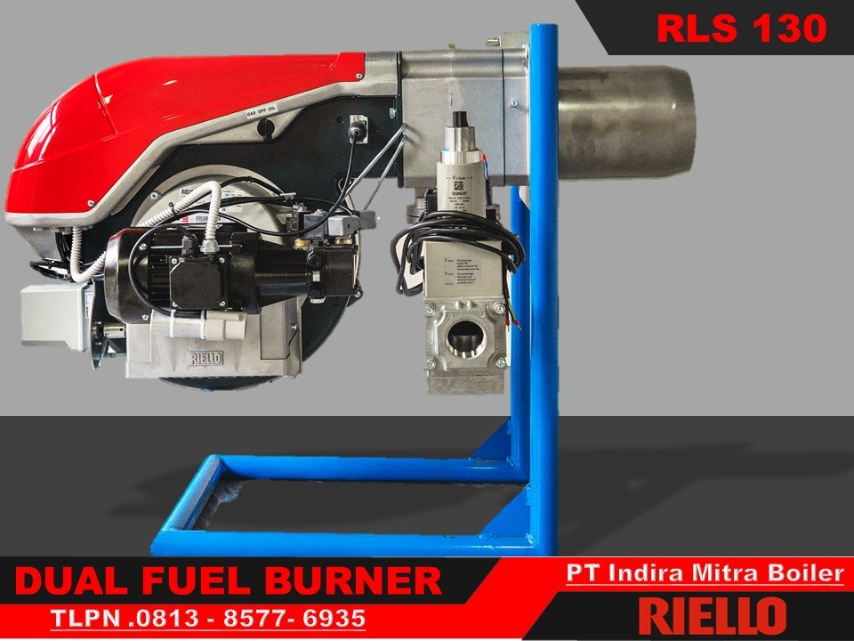 BURNER RIELLO RLS 130 DUAL FUEL GAS LIGHT OIL