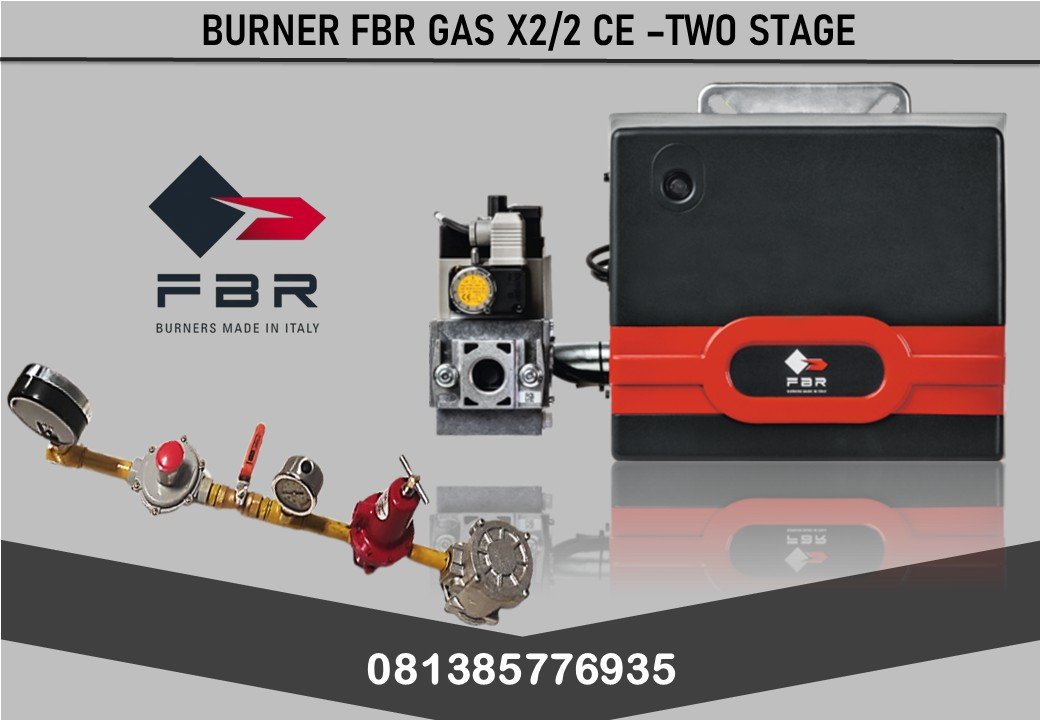 BURNER FBR GAS X2 /2 CE –TWO STAGE 93 KW