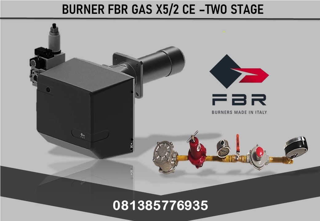 BURNER FBR GAS X5 /2 CE –TWO STAGE 349 KW