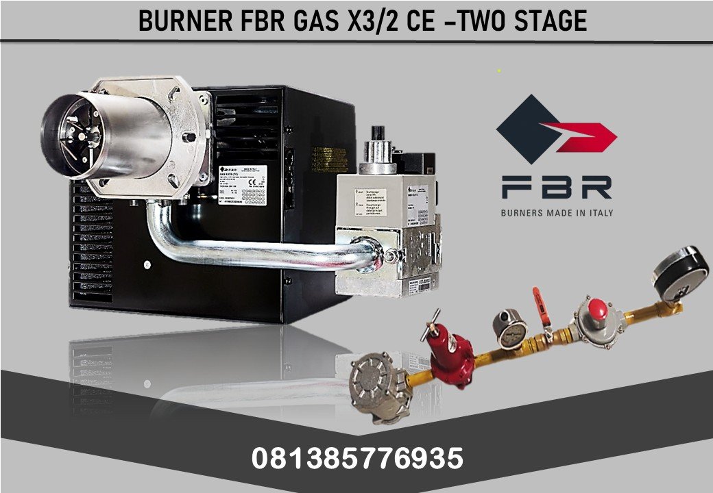 GAS BURNER FBR GAS X3 /2 CE –TWO STAGE 174 KW