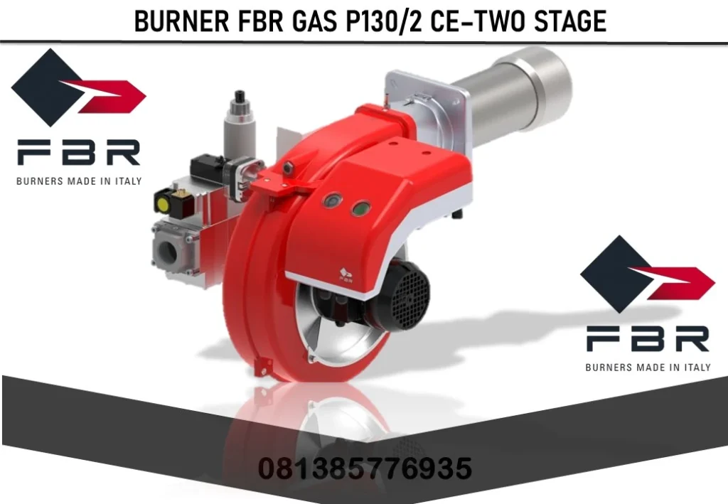 BURNER FBR GAS P130/2 CE–TWO STAGE