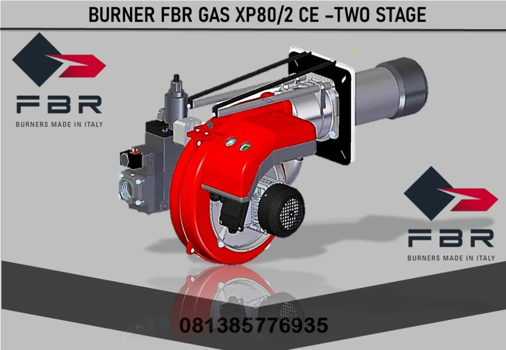 BURNER FBR GAS XP80/2 CE –TWO STAGE