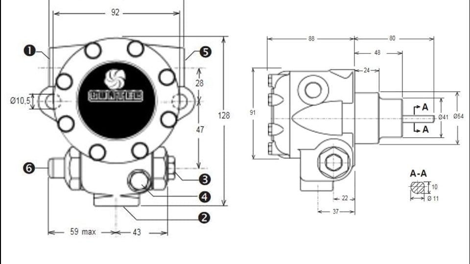 Dimesin Pompa suntec Type J